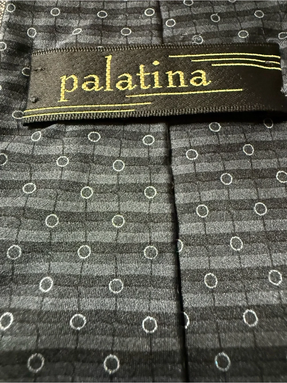 Men's Black Textured Micro-Pattern Tie